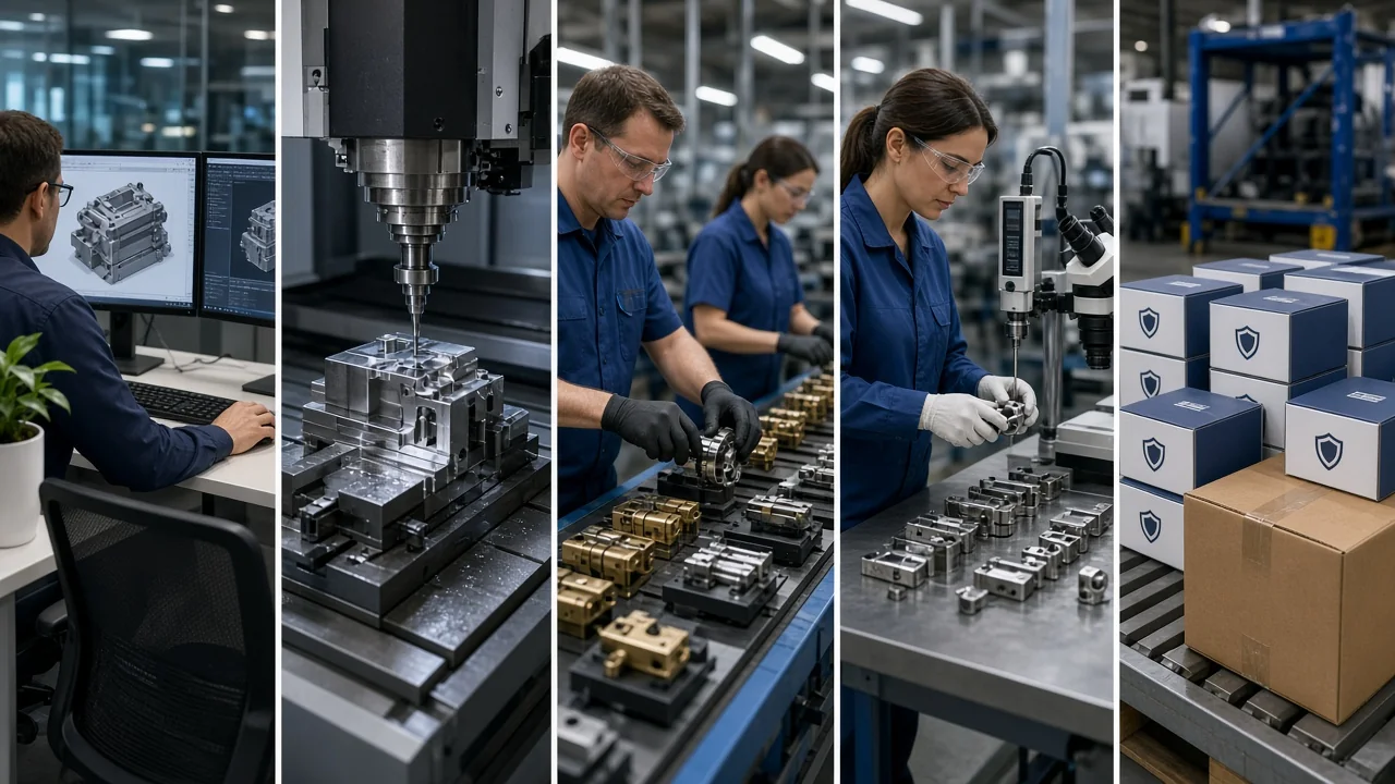 Factory production process for smart locks