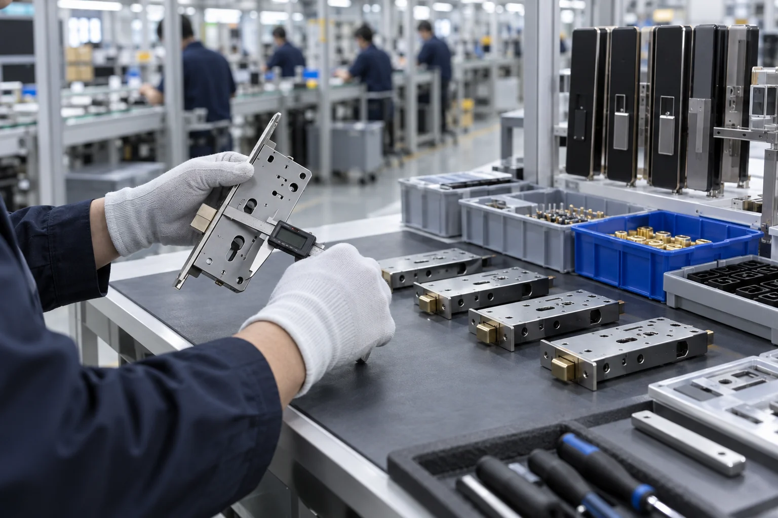 SmartLockOne manufacturing and quality control inspection