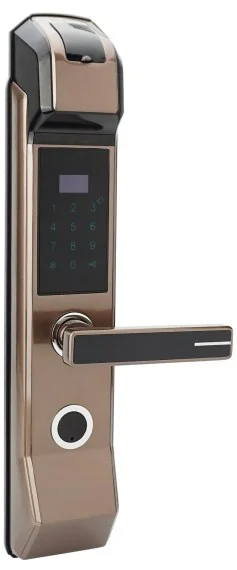 RX2018 Coffee Gold Aluminum Alloy Fingerprint Keypad Lock