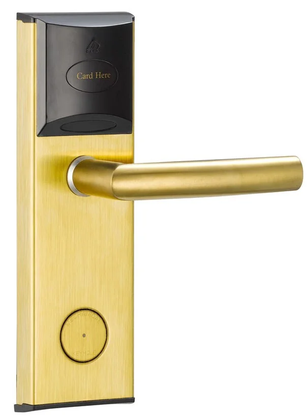 118E-S/S1-J Gold Stainless Steel Hotel RFID Lock