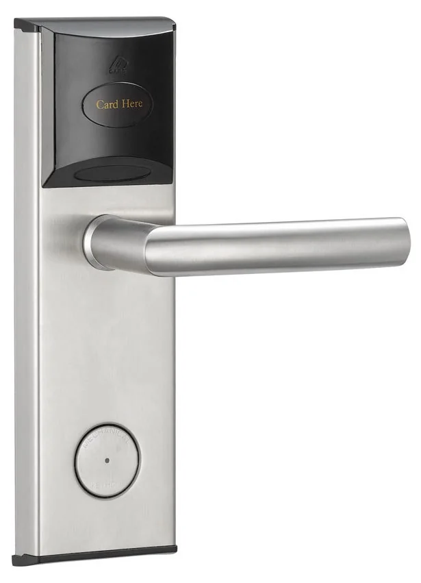 118E-S/S1-Y Silver Stainless Steel RFID Hotel Door Lock