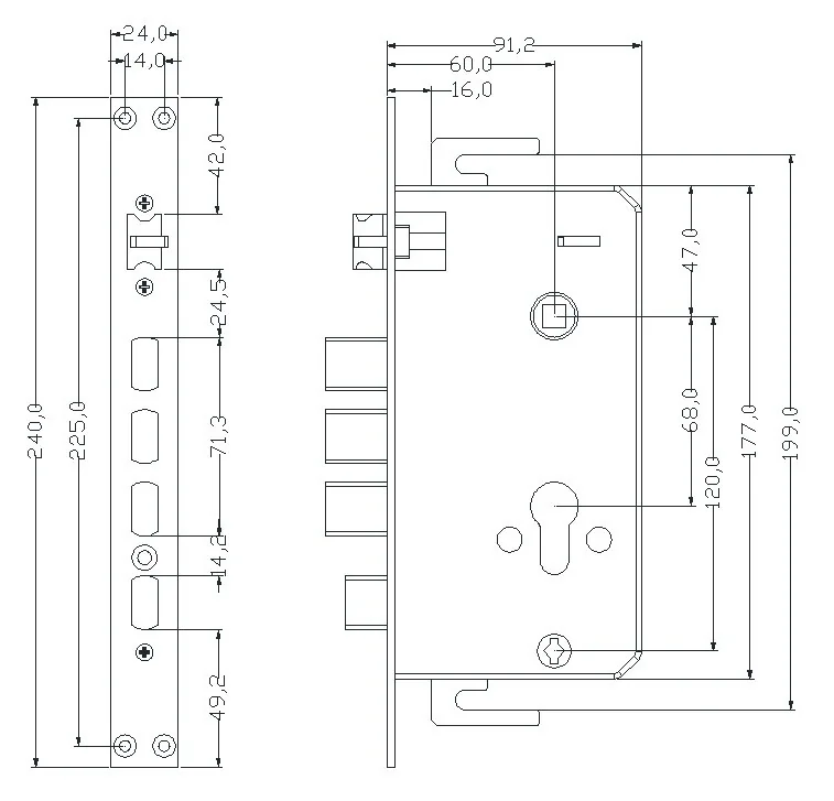 2019Password TTLock Security Door Keypad Lock in Gunmetal