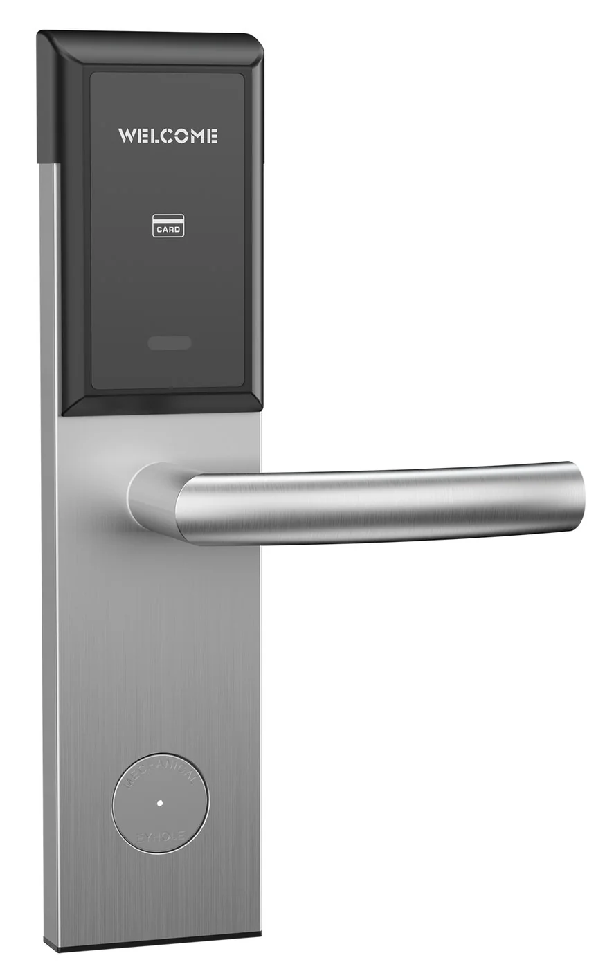 2036E-S2-Y Silver Stainless Steel RFID Hotel Lock