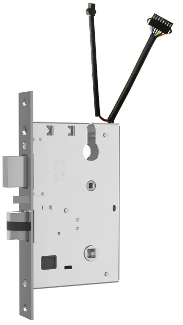 2056E-Black RFID Hotel Lock with Reverse-Mount Lock Body
