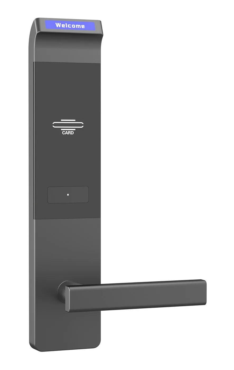 2056E-Black RFID Hotel Lock with Reverse-Mount Lock Body
