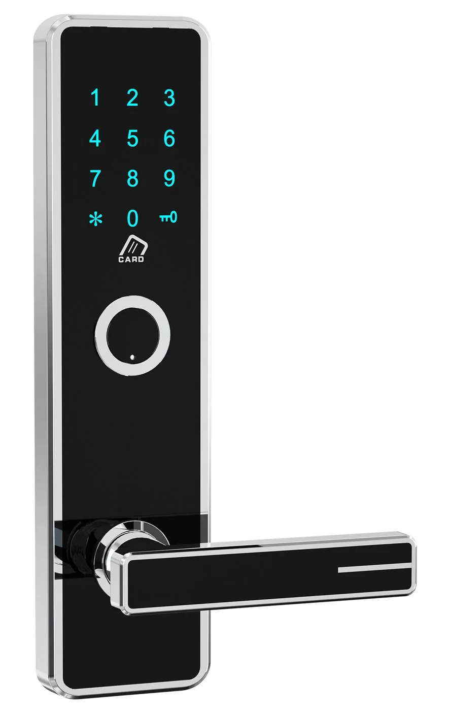 618Password TTLock Hotel Keypad Lock in Electroplated Silver