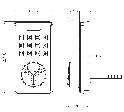 Dummy Lock MS01 TTLock Interior Door Lock | OEM Manufacturer