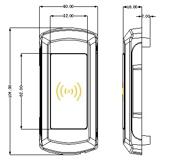 EM108 Zinc Alloy Locker RFID Lock