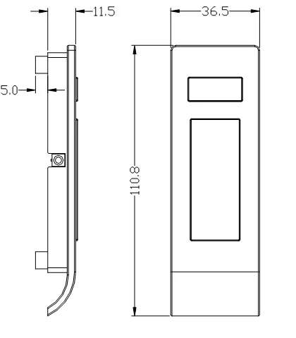 EM110 Zinc Alloy Locker RFID Lock