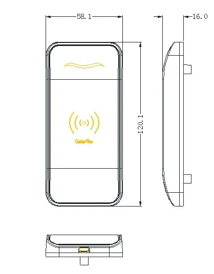 EM167 Aluminum Alloy Locker RFID Lock