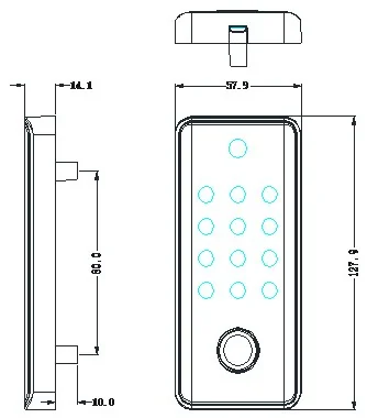 EM179 Password Locker Keypad Lock with Optional APP and Voice