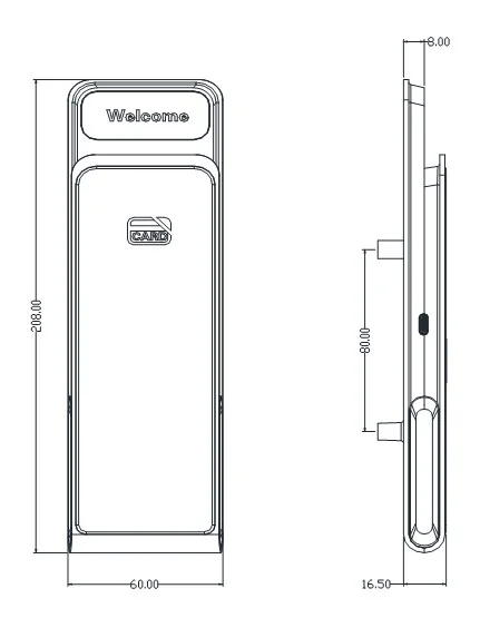 EM181 Powder-Coated Black Locker RFID Lock