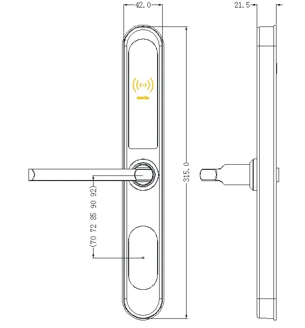 ODSRFID Thermally Broken Aluminum Lock with RFID Access | OEM Manufacturer