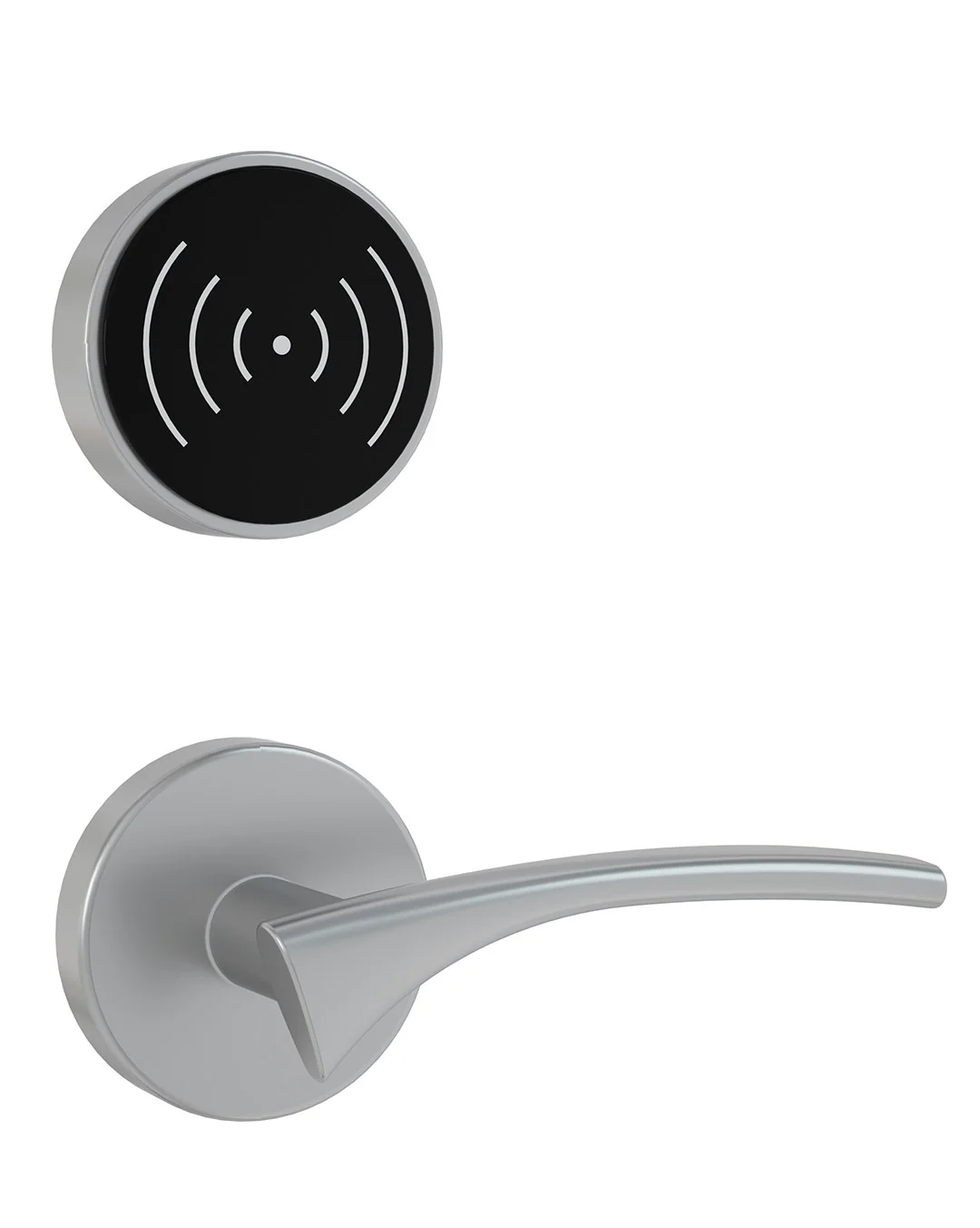 Split02-S-Y Silver Zinc Alloy RFID Hotel Lock