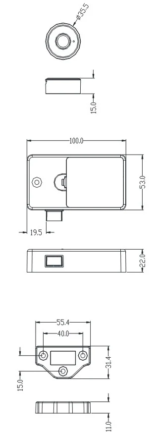 ZW172 Tuya Locker Fingerprint Lock