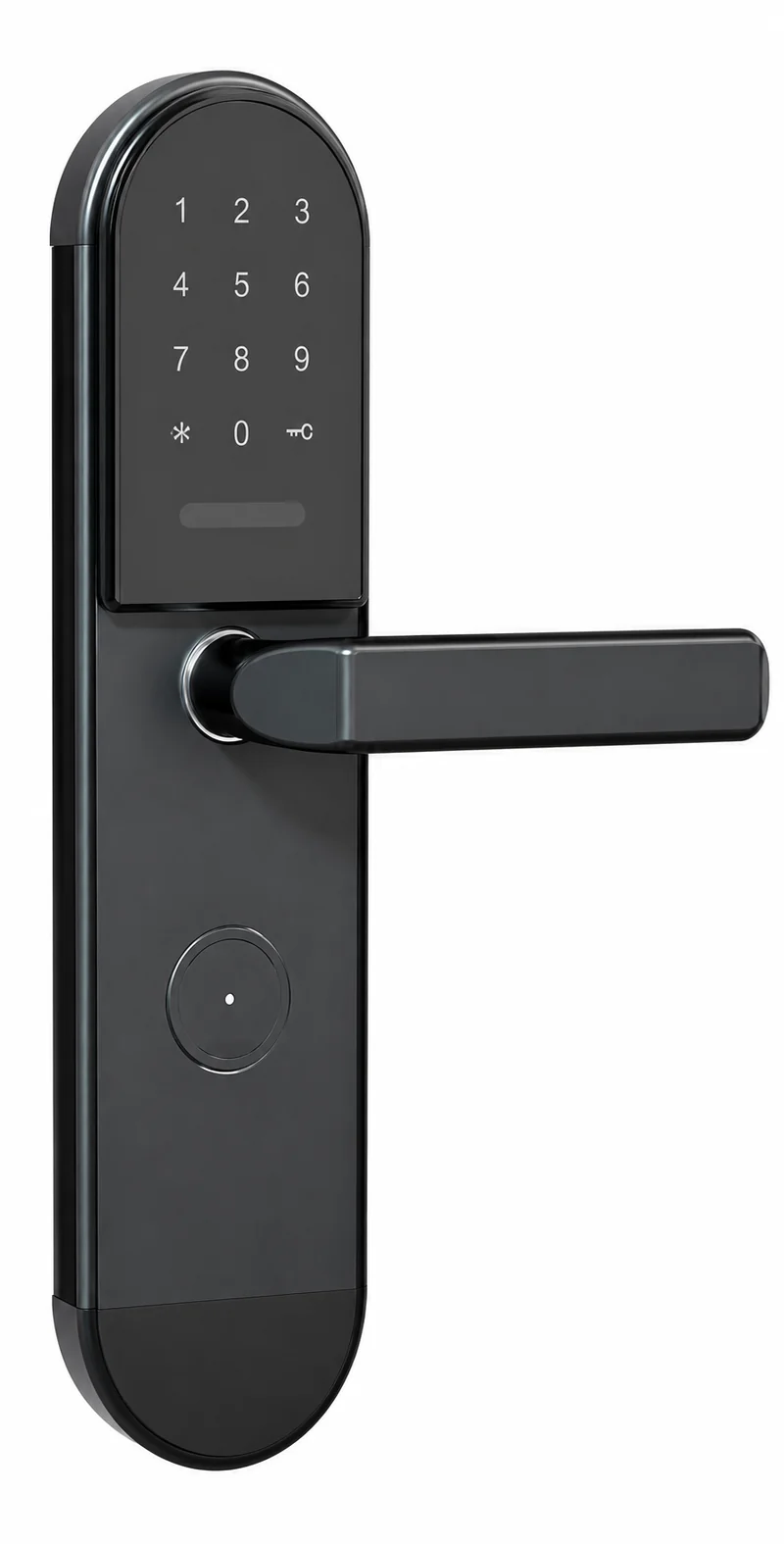 1088Password TTLock Security Door Keypad Lock in Gunmetal Stainless Steel