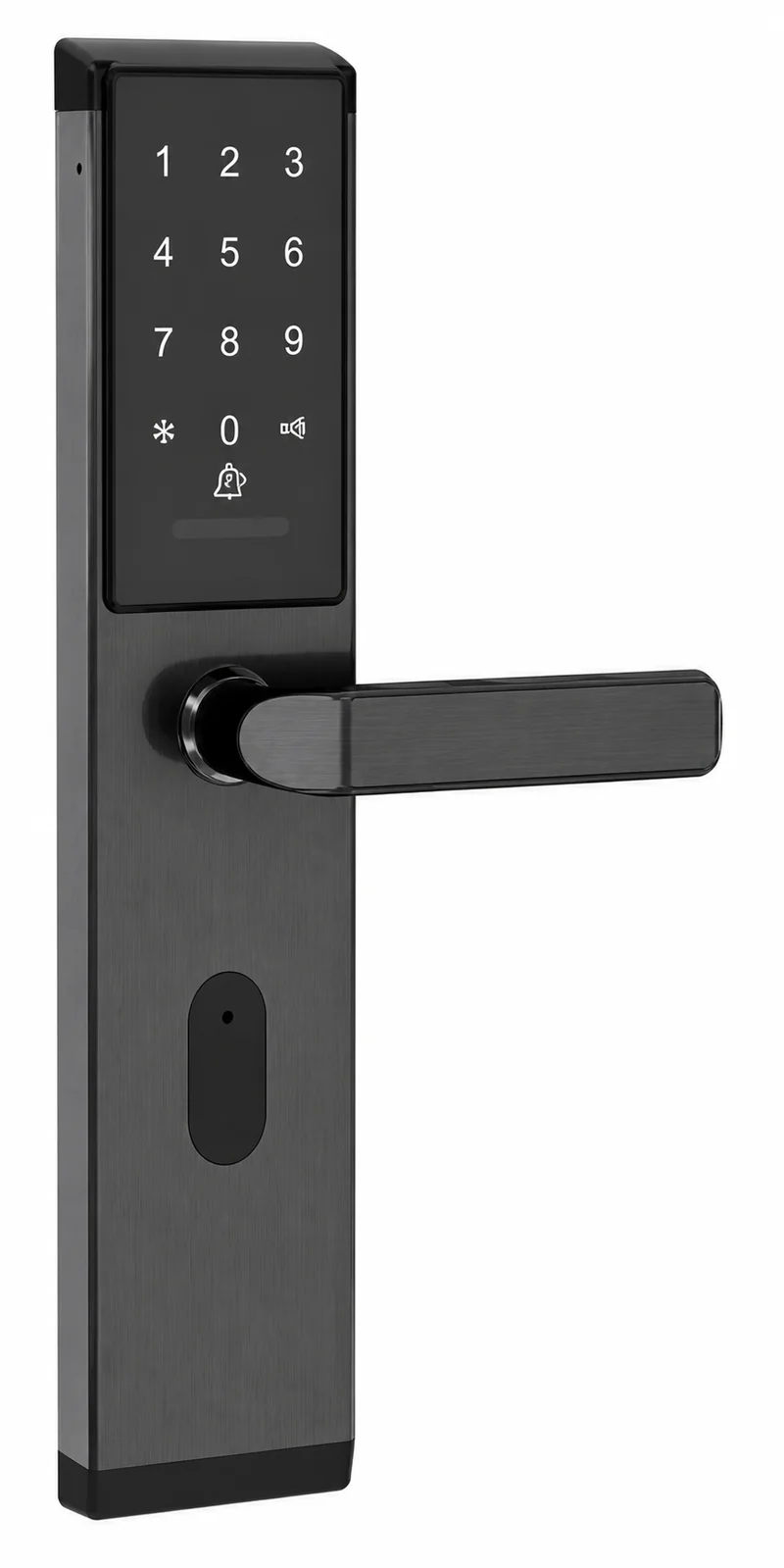 2017Password TTLock Voice Keypad Security Door Lock - black version