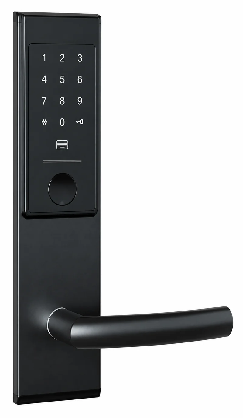 2029Password TTLock Hotel Keypad Lock in Gunmetal Stainless Steel