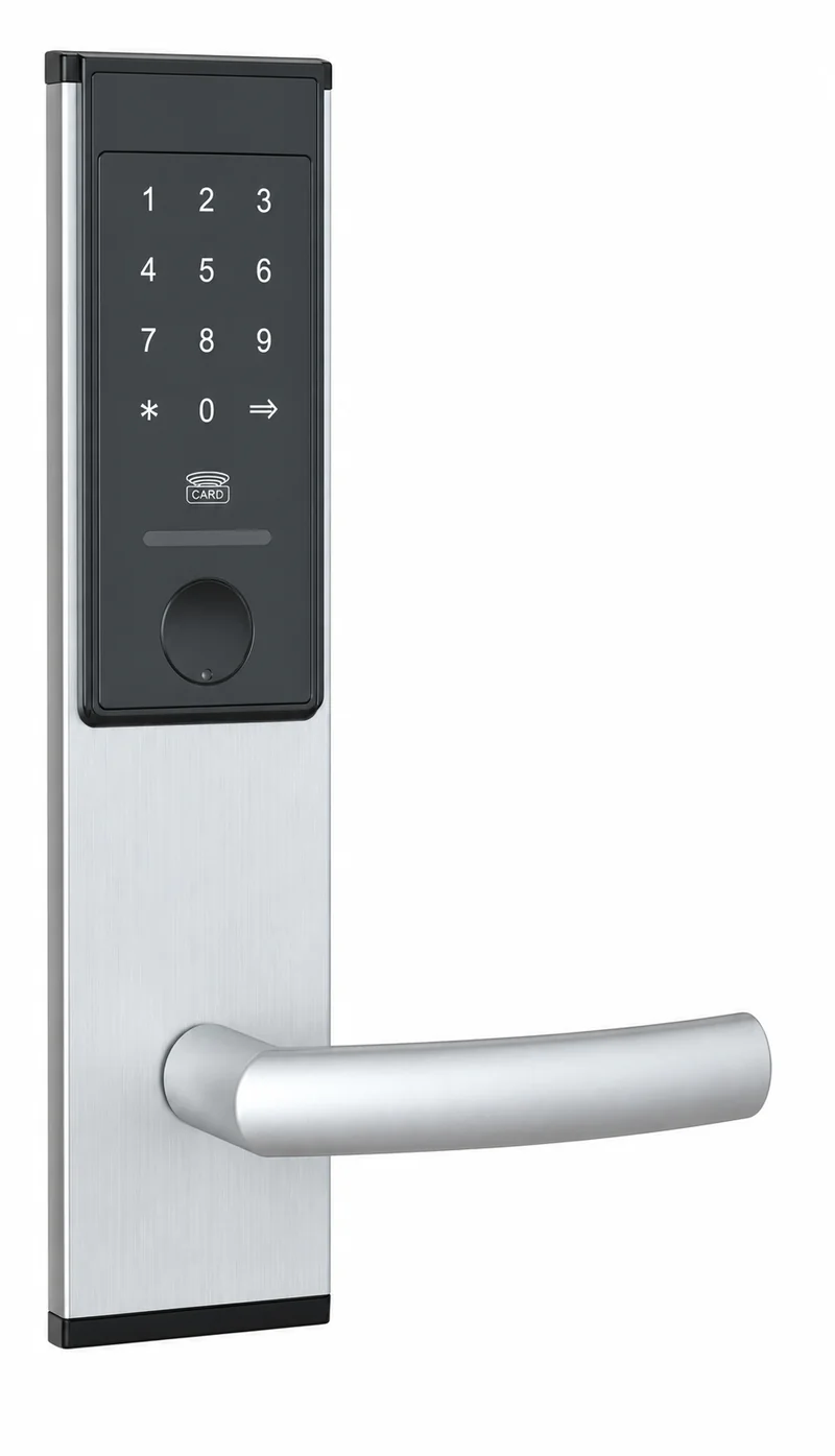 2029Password TTLock Hotel Keypad Lock in Gunmetal Stainless Steel - silver version