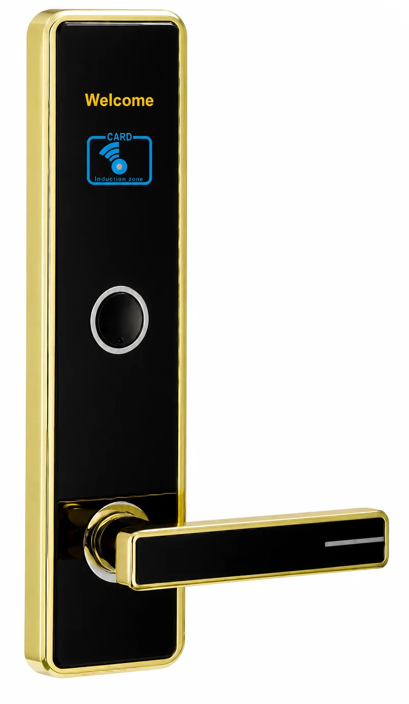 618E-J PVD Gold RFID Hotel Door Lock - gold version