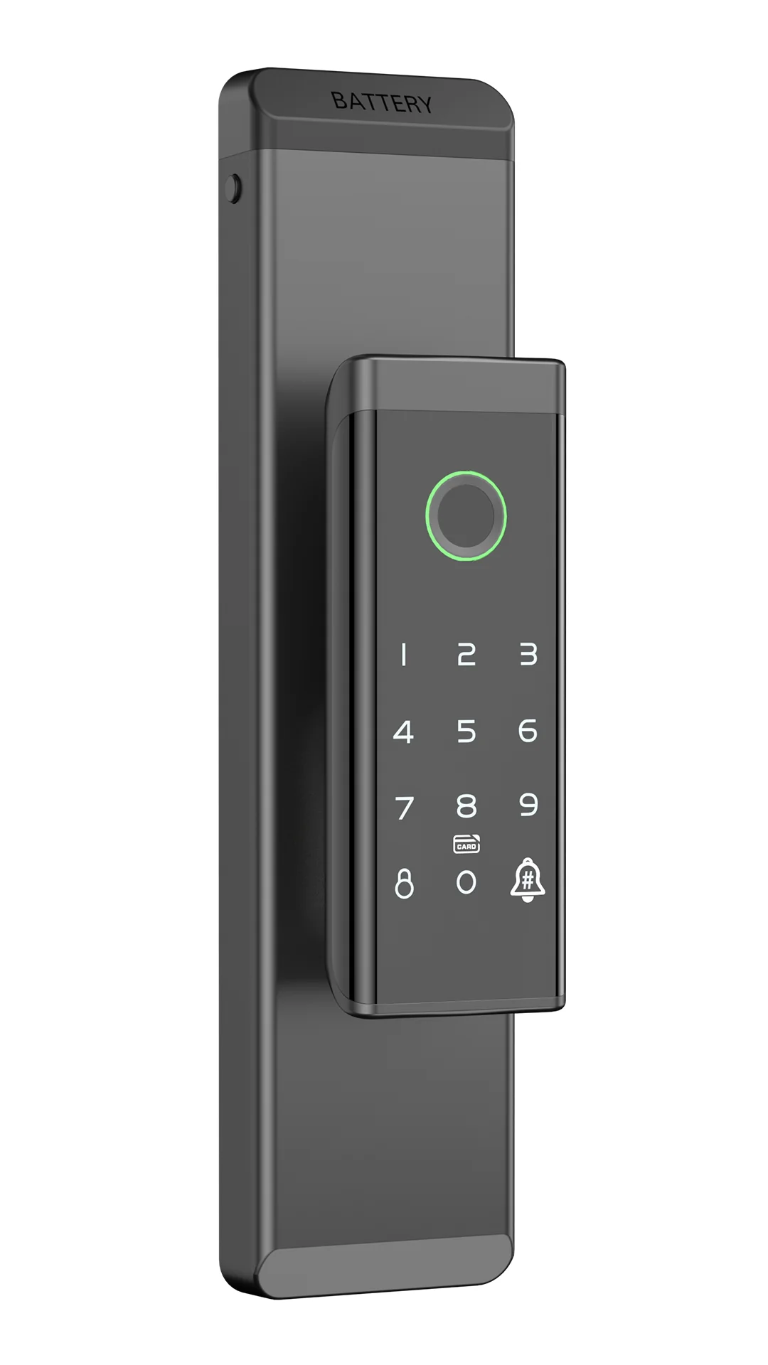 RX2068 Fingerprint \& Keypad Interior Door Lock with Voice Board